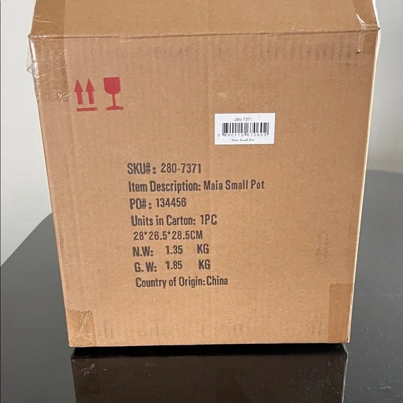 MacKenzie-Childs Maia Small Hand-Painted Resin Pot - Picture 12 of 12